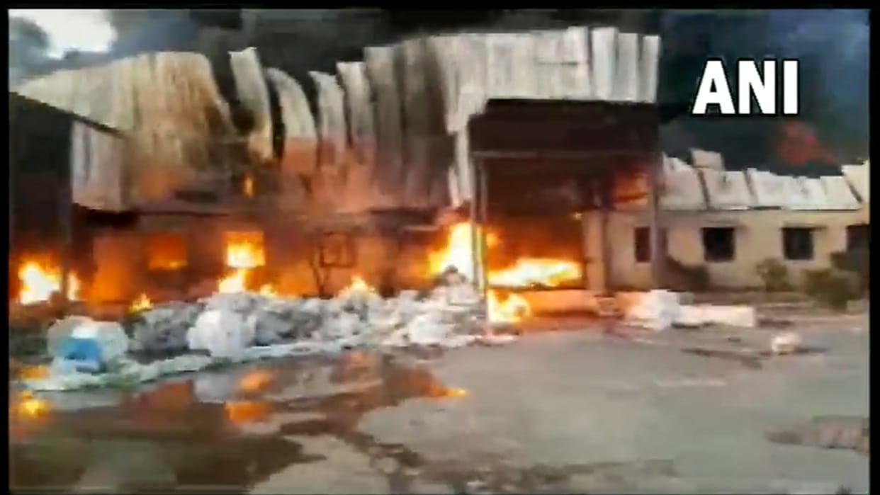 Gujarat fire plastic factory Goblej village of Kheda district fire tenders on spot casualties news and updates