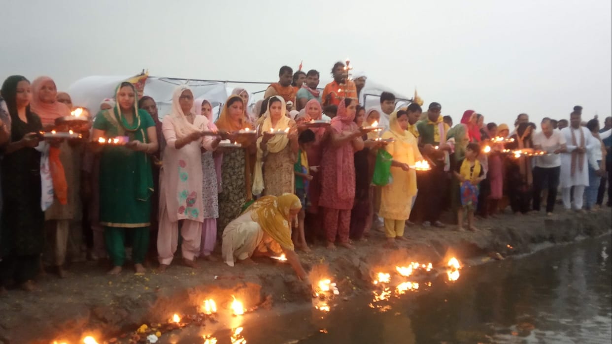 Karnal: begins evening Mahaarti of Maa Yamuna on Dussehra