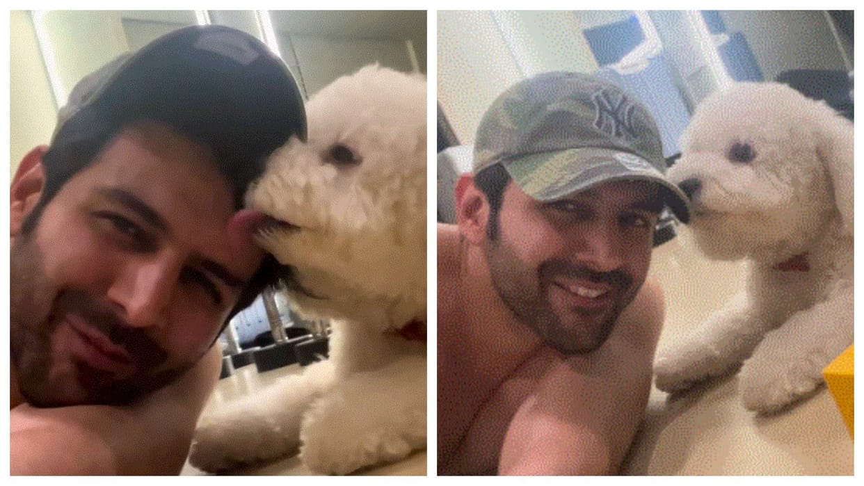 Satyaprem Ki Katha actor Kartik Aaryan shares adorable video with his pet Katori with lovely note