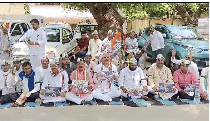 Congress protests for arrest of woman wrestlers in delhi demanding action on Brij Bhushan Singh