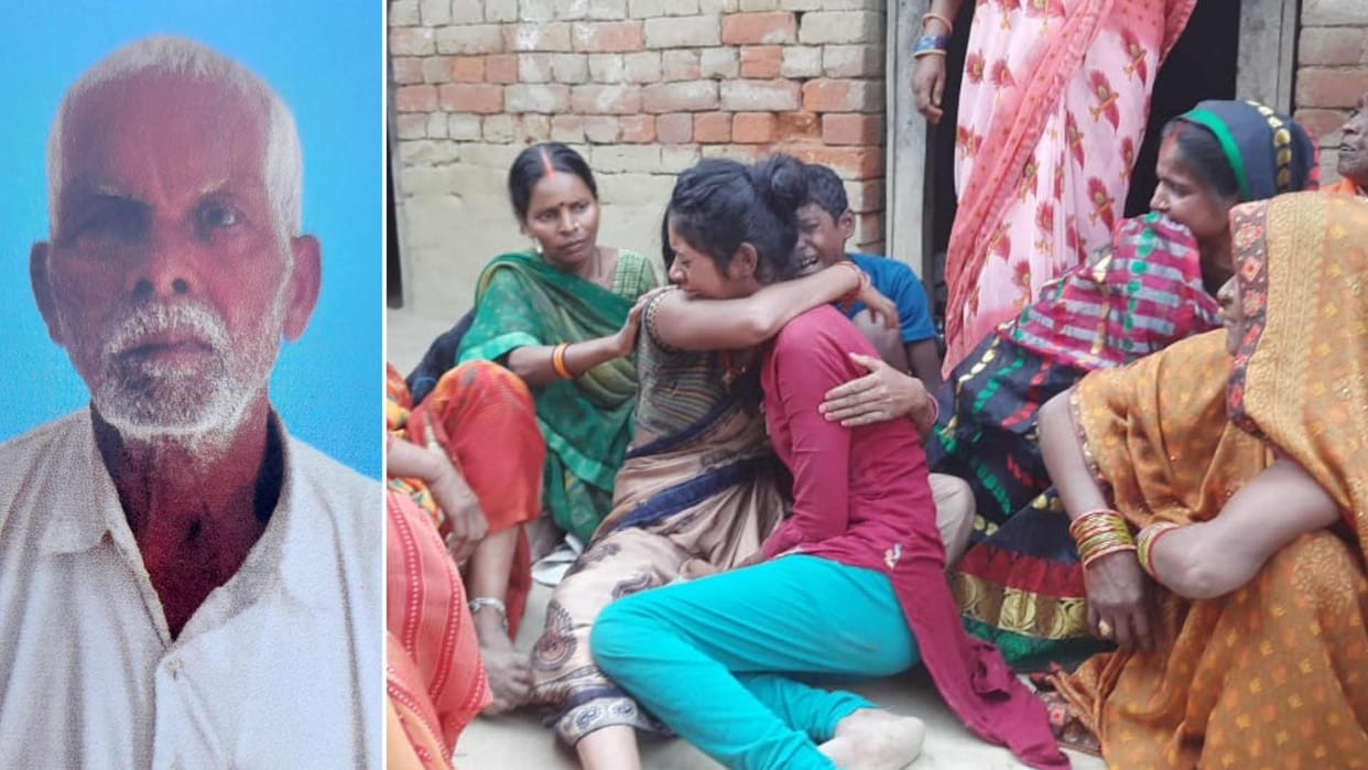 driver rammed a tractor trolley on an elderly man sleeping at door in deoria