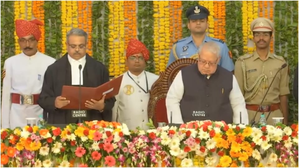 Kalraj Mishra administered oath of office to Justice Masih as Chief Justice of the Rajasthan High Court