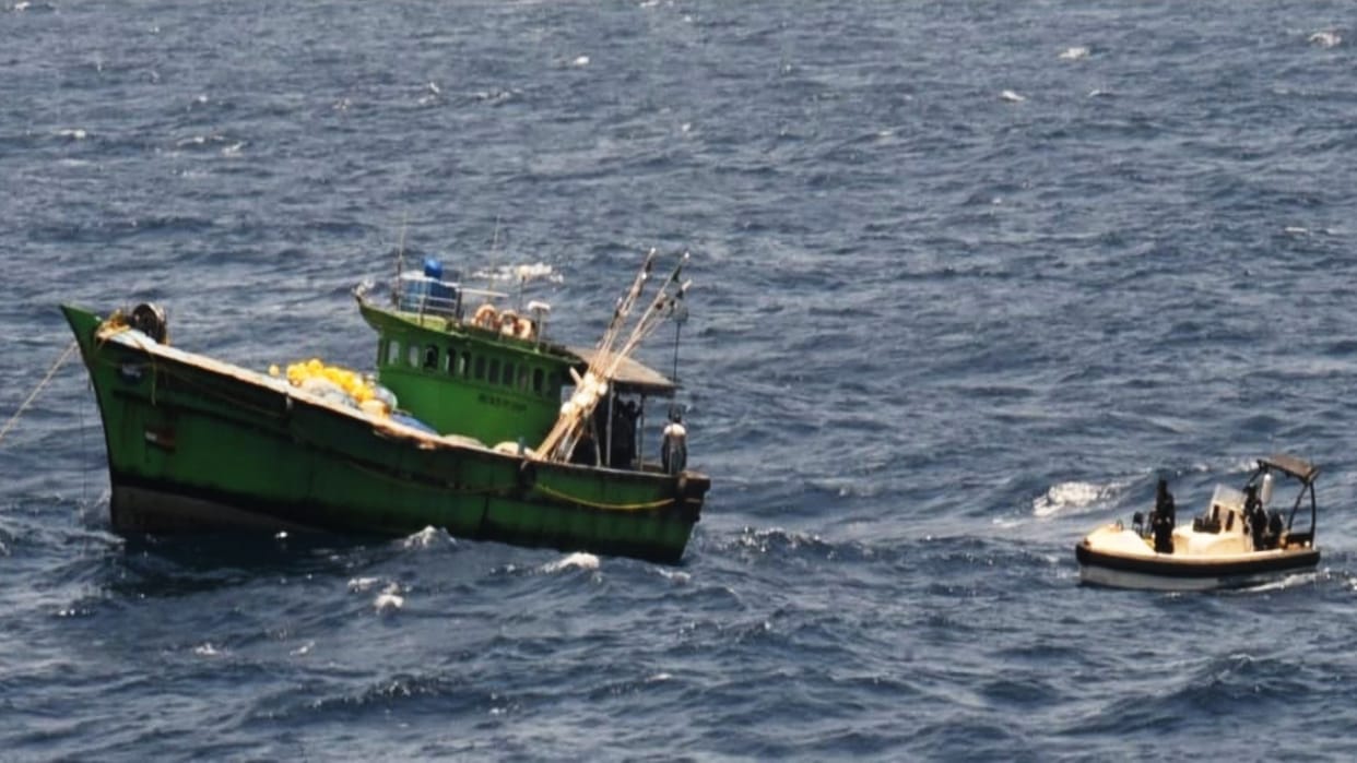 9 crew members stranded on Indian fishing boat off Gujarat Coast rescued