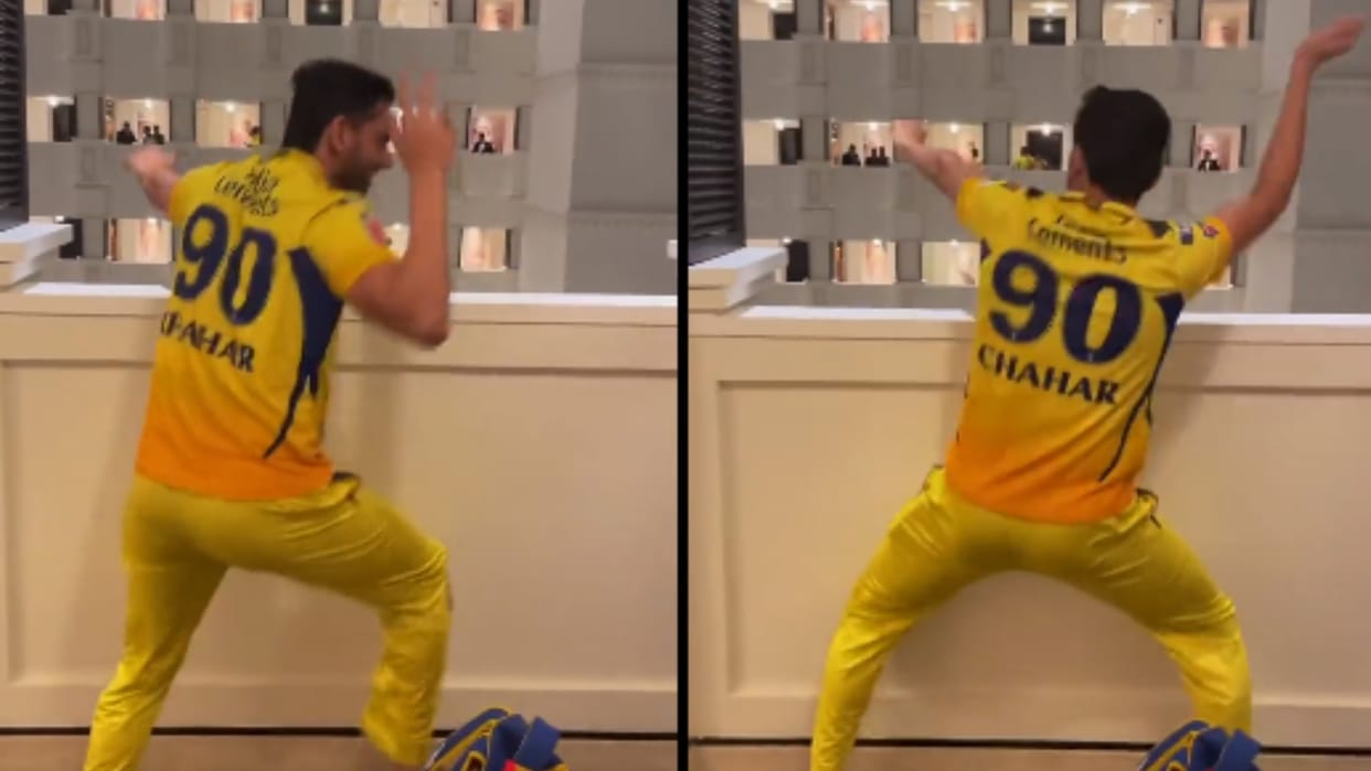 IPL 2023: Deepak Chahar danced in the hotel balcony at five in the morning; View Video