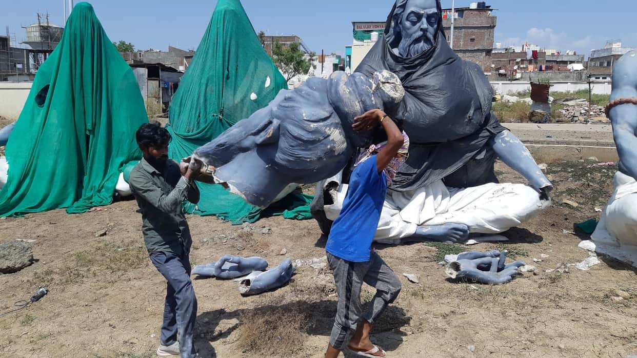 Ujjain Mahakal Lok: Artisans came from Surat to repair broken idols of Saptarishi, Congress inspected