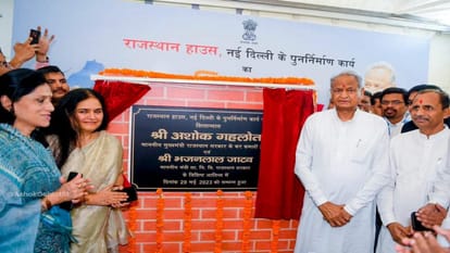 CM lays foundation stone for reconstruction work of Rajasthan House in Delhi