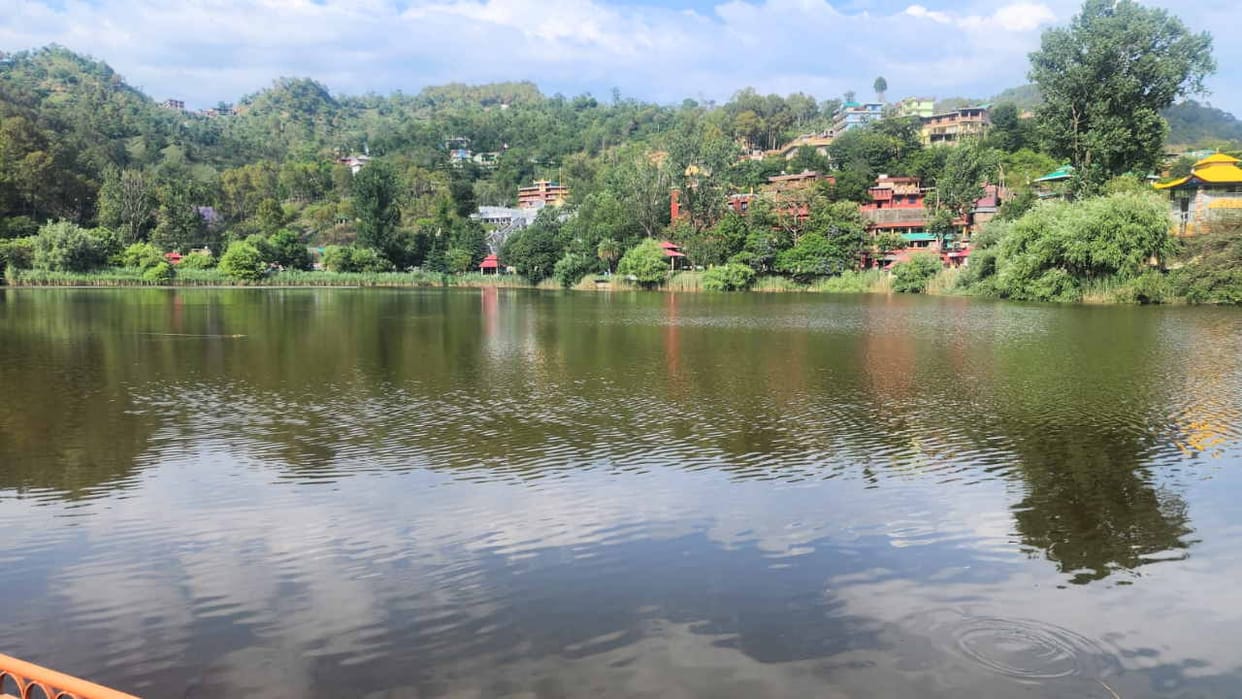 The color of Rewalsar lake is changing due to siltation of fish