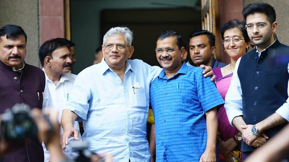 Arvind Kejriwal met CPM leader Sitaram Yechury