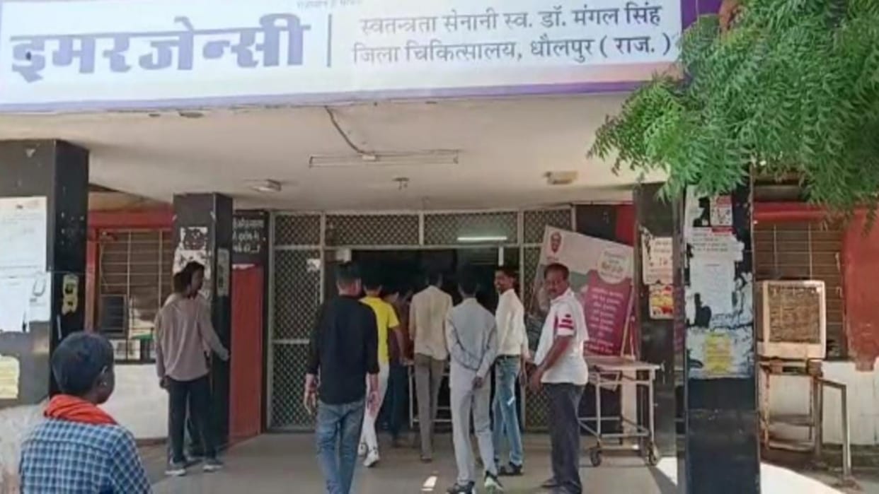 Dholpur News Farmer dies due to electrocution from high tension line in Shyampur of Basai Dang