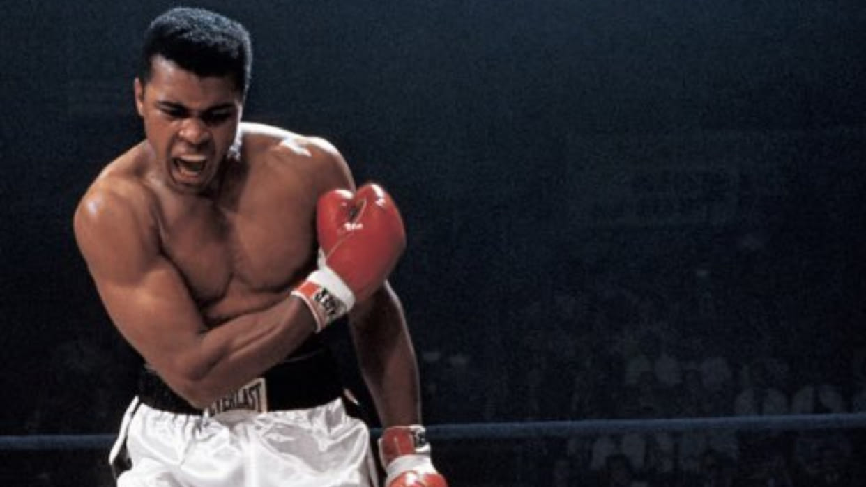 Boxer Muhammad Ali threw his Olympic medal in the river against racism