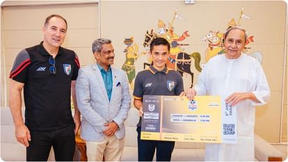 Odisha Chief Minister Patnaik bought the first ticket of Intercontinental Cup