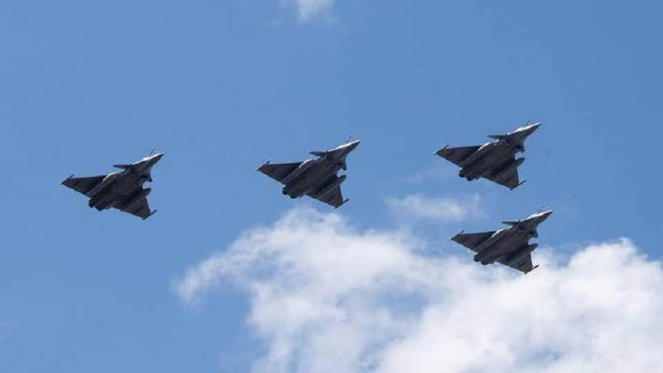 Rafale Jets of the Indian Air Force carried out a strategic mission over the Indian Ocean region