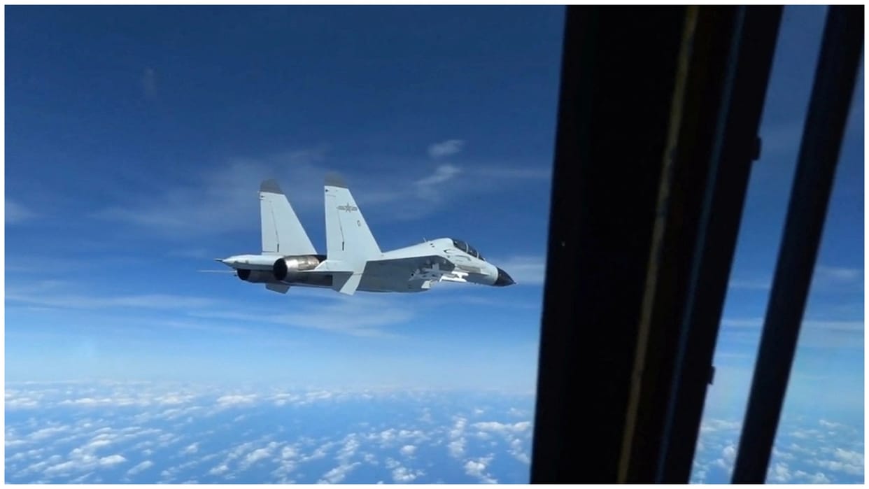 Watch: Chinese Jet Carries Out "Aggressive Maneuver" Near US Spy Plane