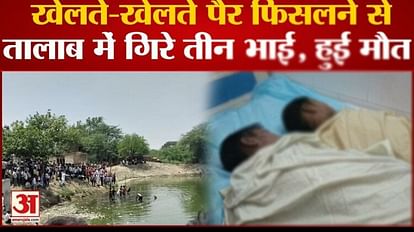 Two brothers lost lives in attempt to save younger brother drowning in puddle in mathura up news