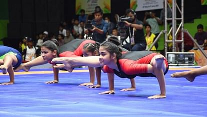 Khelo India started with Surya Namaskar Kalinga Institute's girls athlete surprised everyone in Yogasana