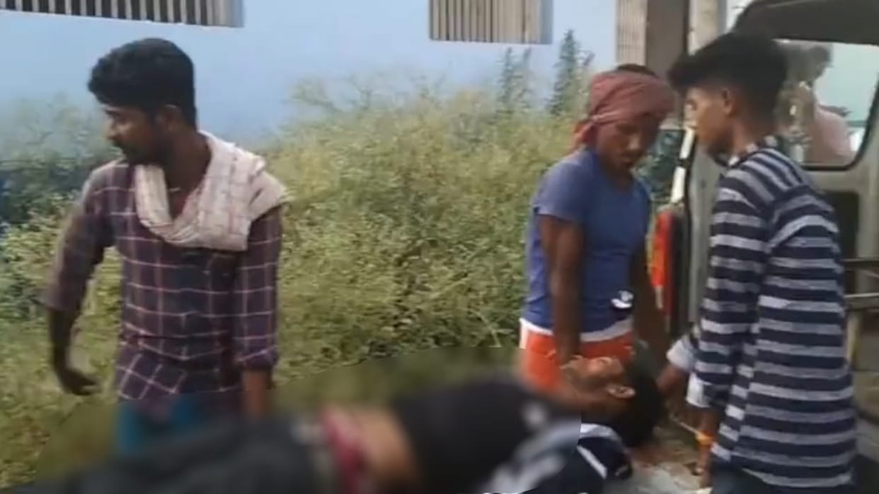 Bihar News A speeding vehicle ran over two people riding a bike in Khagaria one died