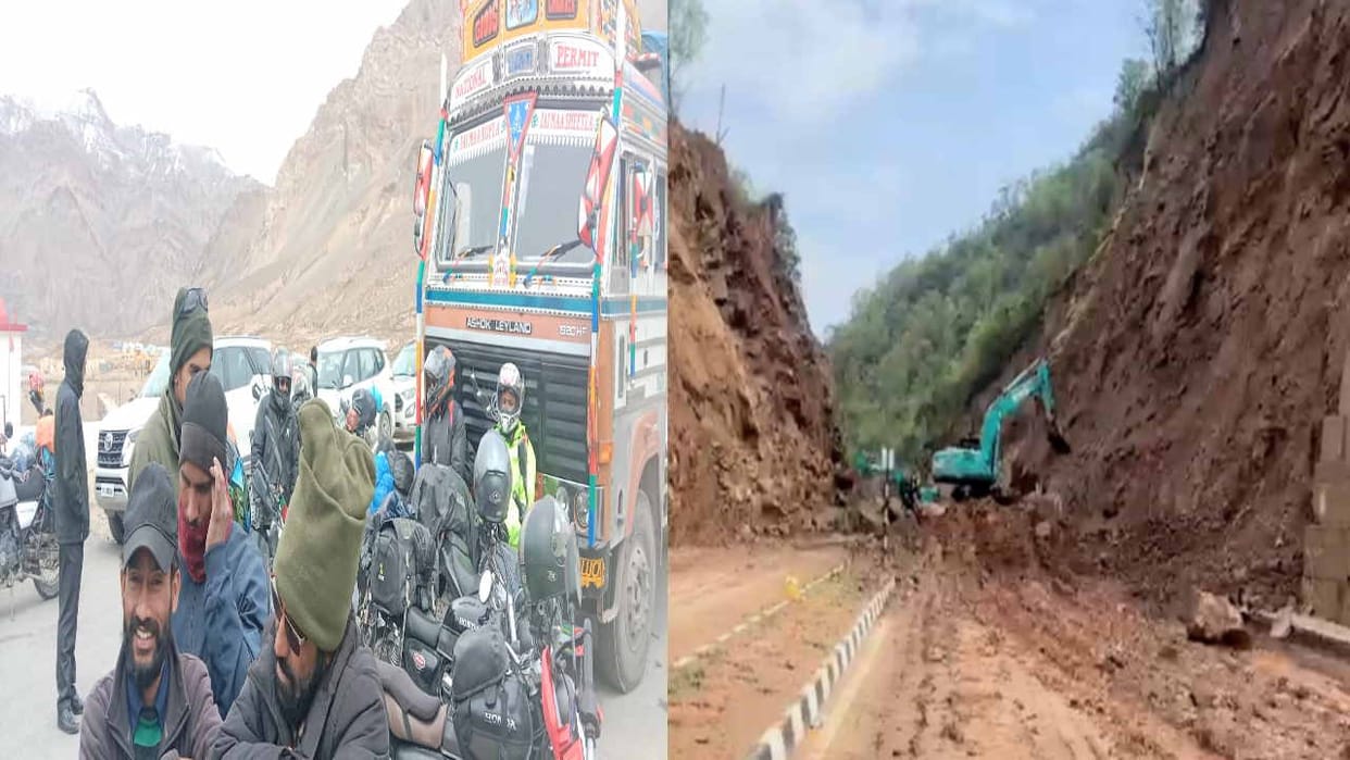 vehicles stranded due to snowfall in Baralacha and Jingjingar rescued, Kiratpur-Nerchowk forelane closed again