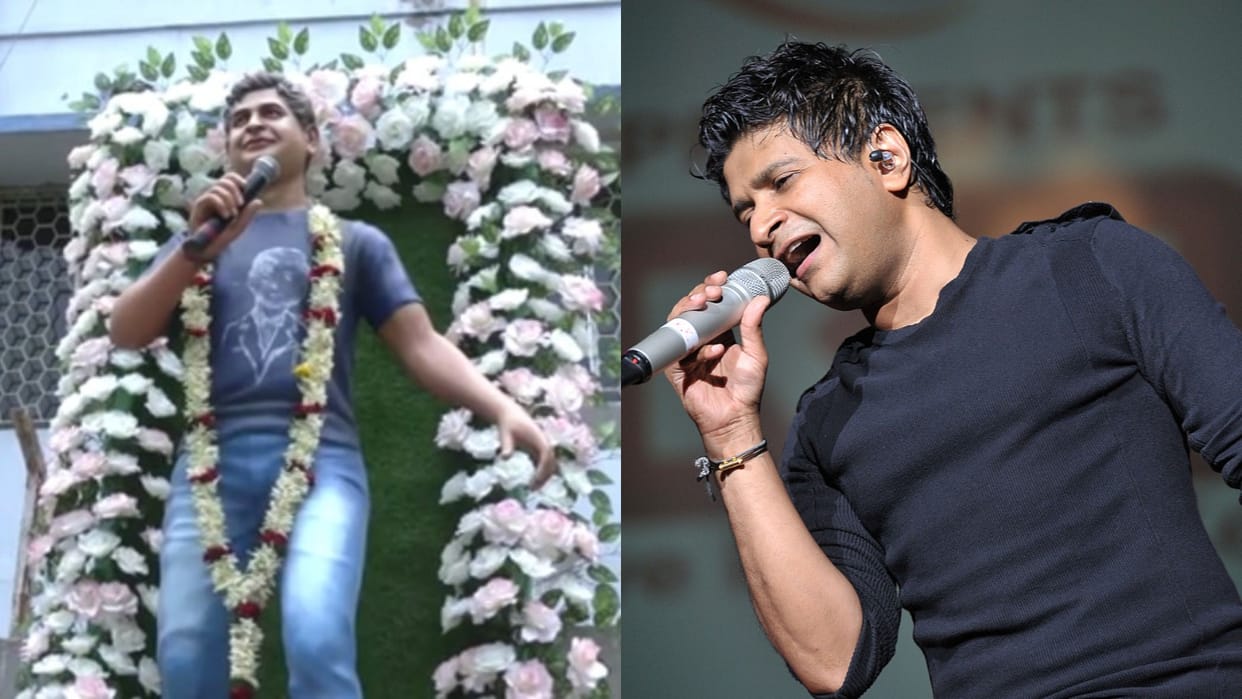 KK 1st death anniversary Singer statue installed in Gurudas College Kolkata where he performed last