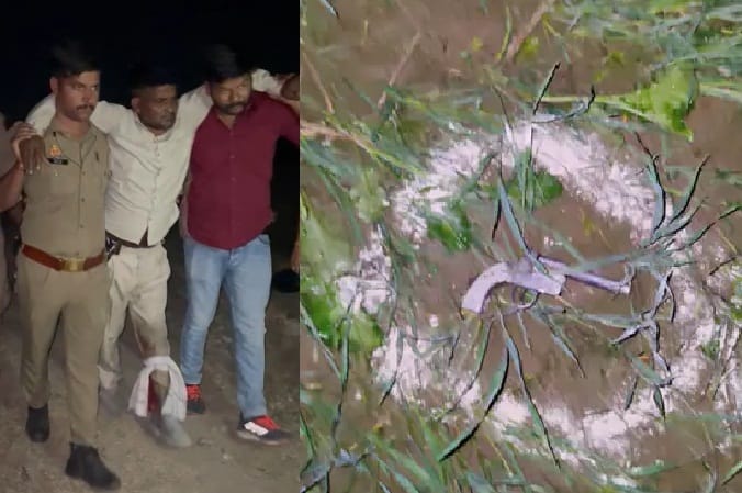 Three interstate tappers arrested in police encounter in orai, cash, gun and bike recovered