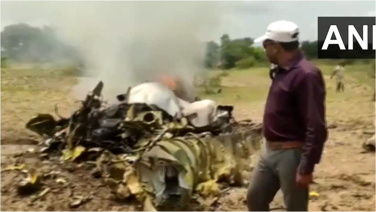 Indian Air Force trainee plane crashes IN Karnataka'S Chamarajanagar
