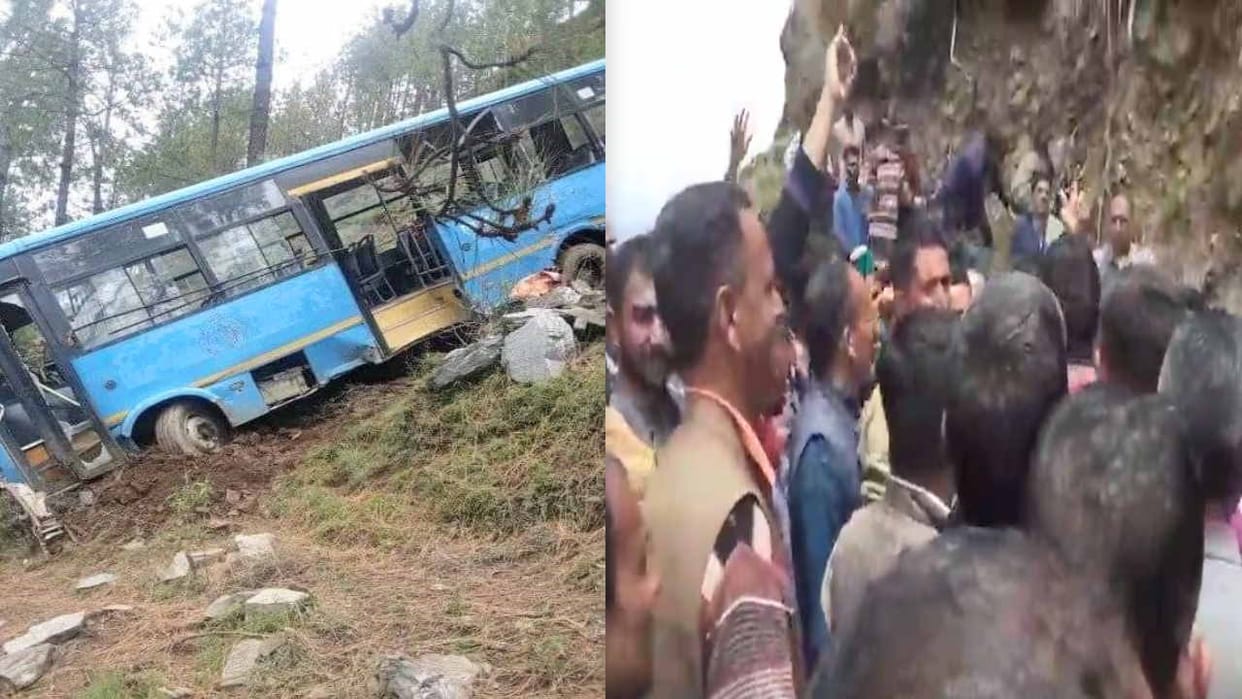Karsog bus accident: People surrounded RM, asked the reason for sending Khatara buses, shouted slogans of Murd