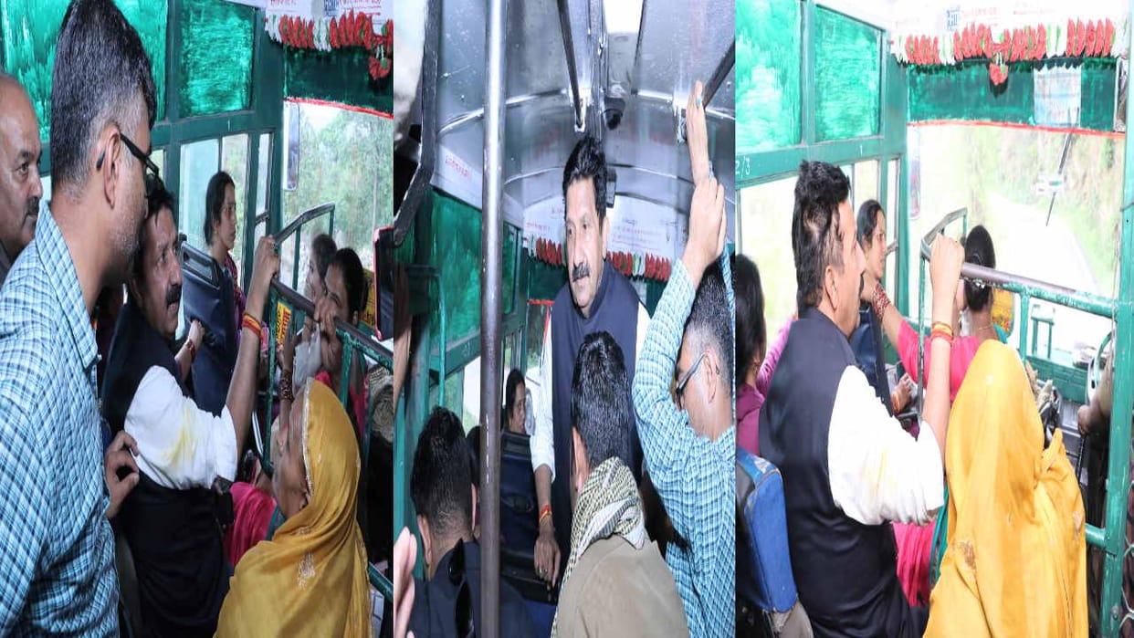 Deputy CM Mukesh Agnihotri traveled for five km in HRTC, knew the problems of the people