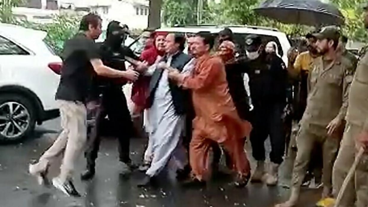 Pakistan Tehreek-e-Insaf president Chaudhry Pervez Elahi arrested