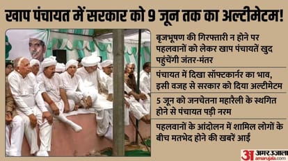 Wrestlers: Rakesh Tikait gave an ultimatum to government till June 9, decision was taken in Khap Panchayat