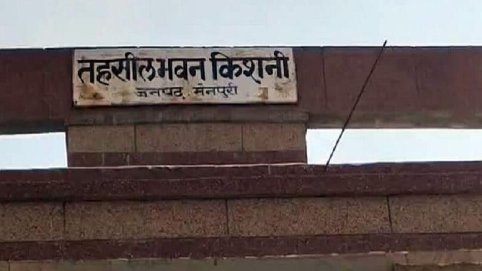 Advocate ran away from bee attack in kishni mainpuri tehsil