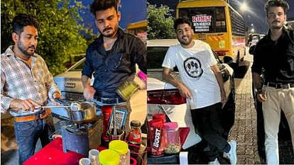 Audi chaiwala Mannu Sharma and Amit Kashyap sells tea on Audi Car in Mumbai