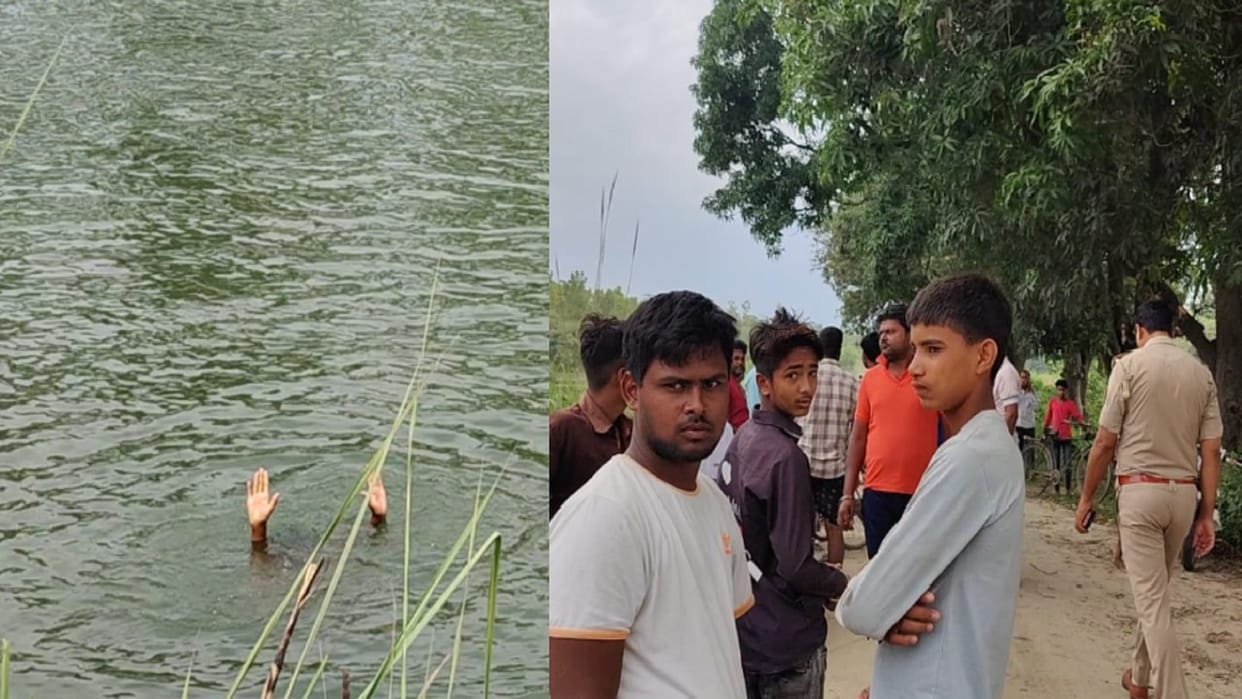 Bijnor: the girl jumped into the canal while talking on the phone and now divers are searching