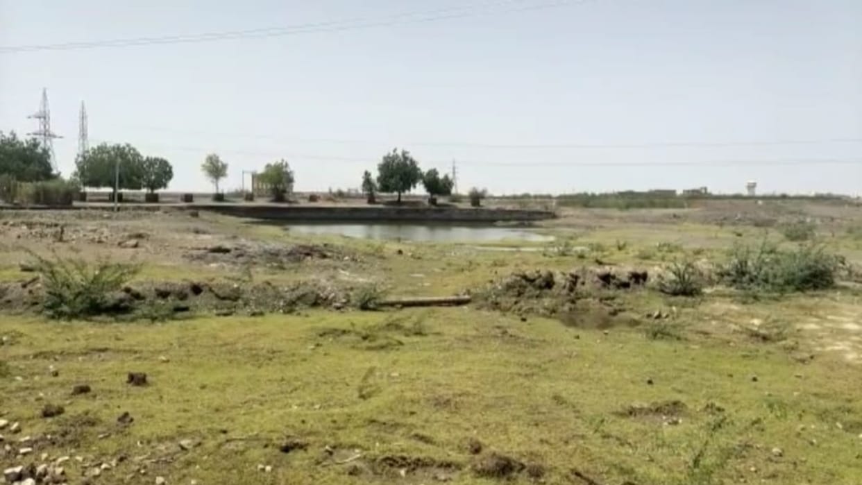 Jaisalmer Despite good rains Pokaran water did not come ponds mining mafias dug way of water flow