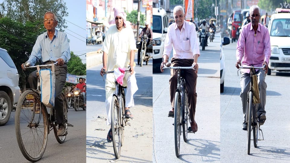 Even at the age of 80 friendship with bicycle did not break