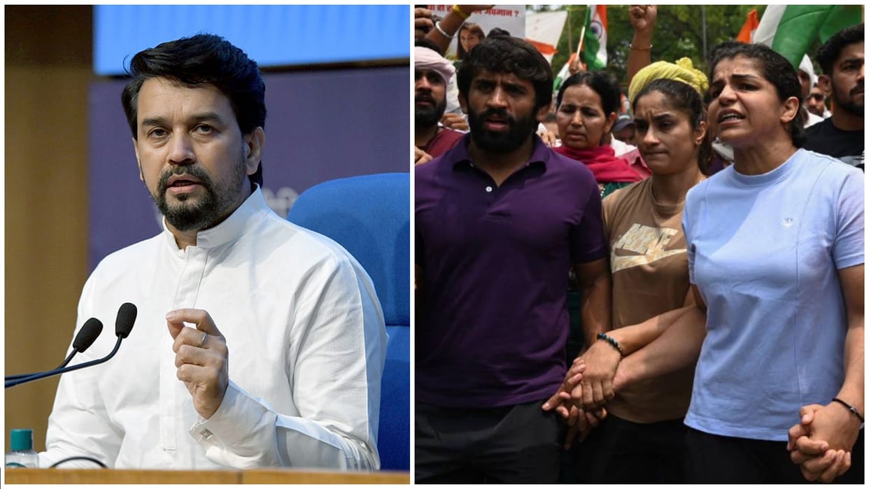 Wrestlers Protest: Sports Minister Anurag Thakur said – want justice for wrestlers, but through legal process