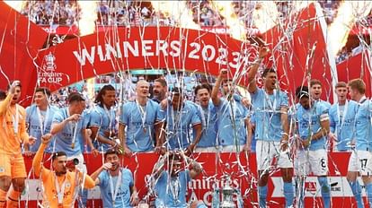 Manchester City won the FA Cup for the seventh time defeating Manchester United Ilkay Gundogan scores two goal