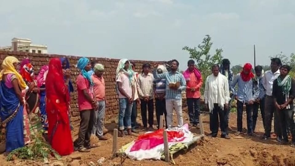 Angered by adopting Christianity villagers did not allow dead body buried