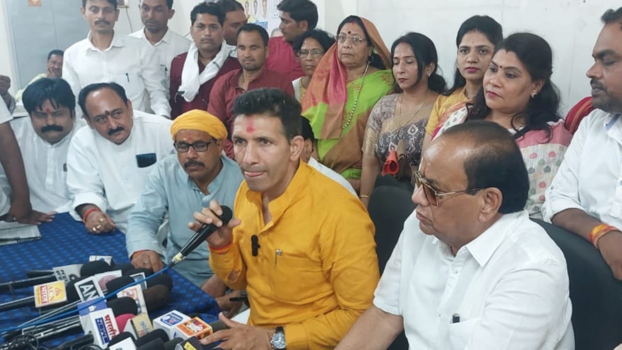 Damoh News: Jitu Patwari attended the worker's conference, said- BJP together looted our government