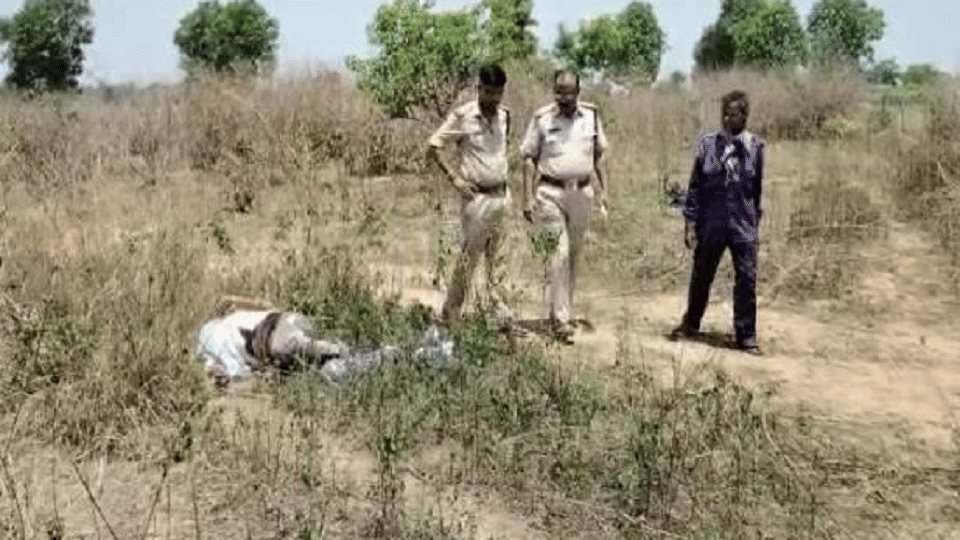young man dead body found in forest in Korba
