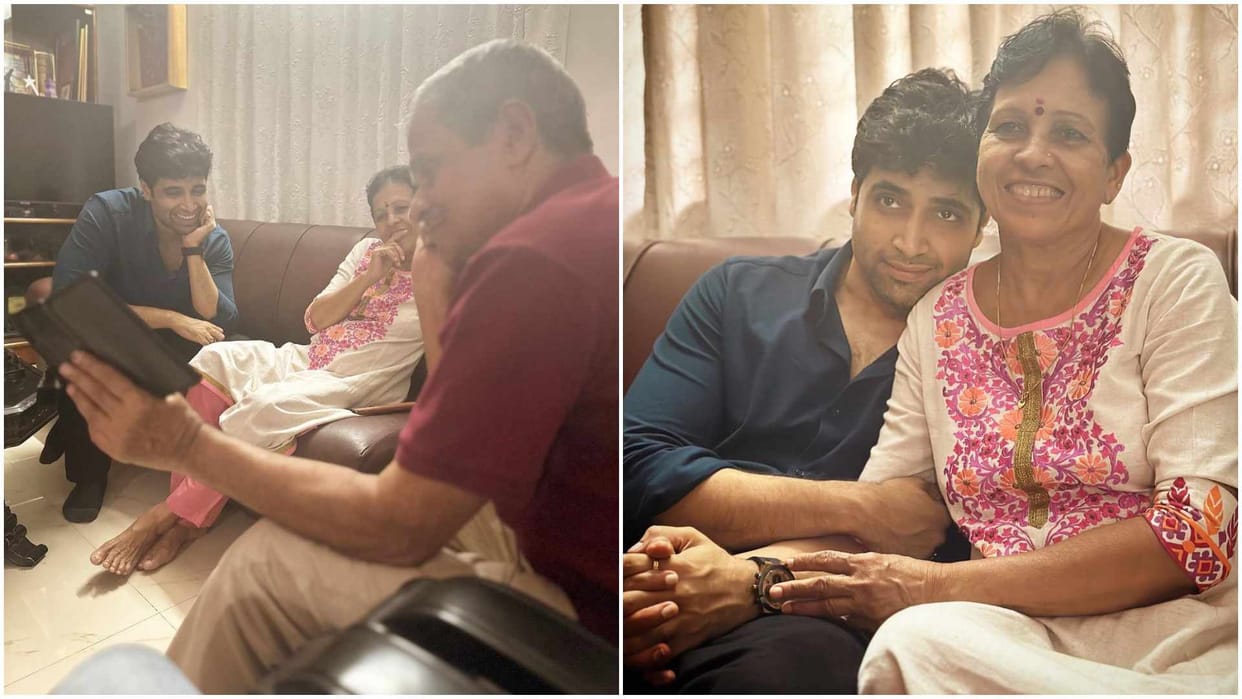 Major: Adivi Sesh spends time with Major Sandeep Unnikrishnan family on first anniversary of film photos viral