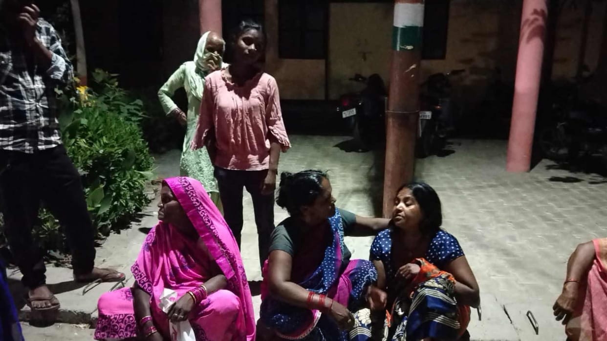 Class nine student riding a bike died after hit by Bolero in maharajganj