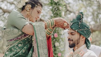 CSK batter Ruturaj Gaikwad tied the knot with Utkarsha Pawar see Wedding Pics