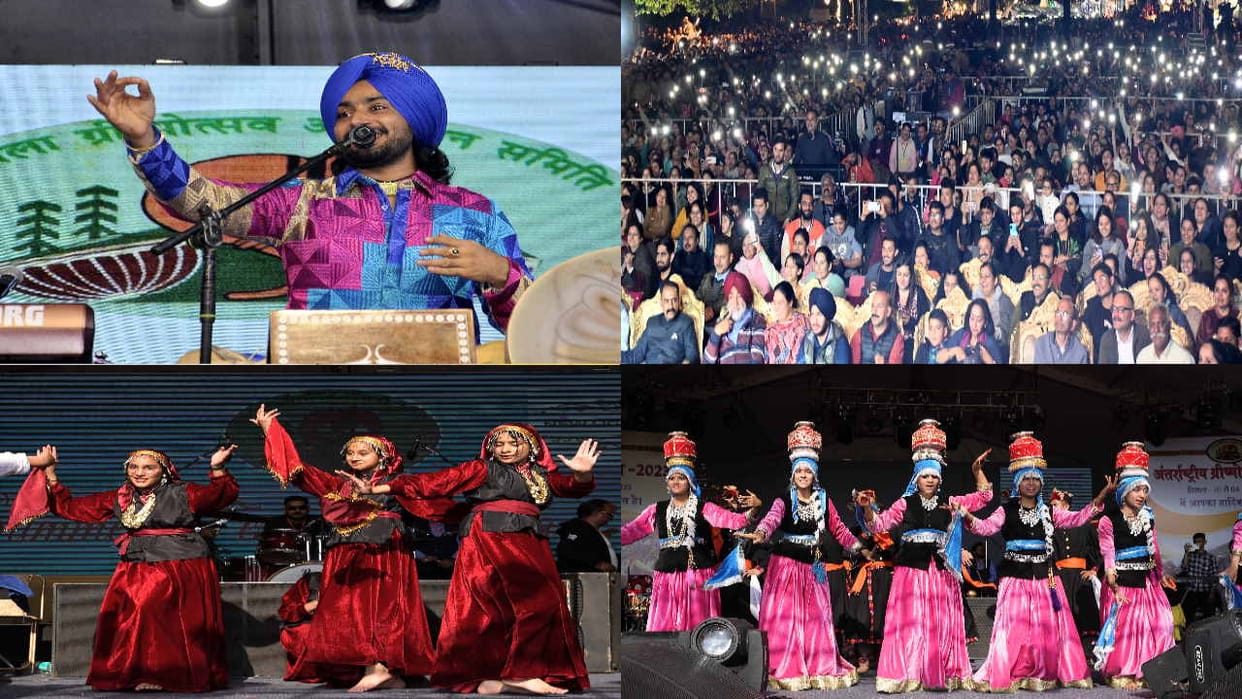 Third cultural evening named after Punjabi singer Satinder Sartaj, girl students also gave excellent performan