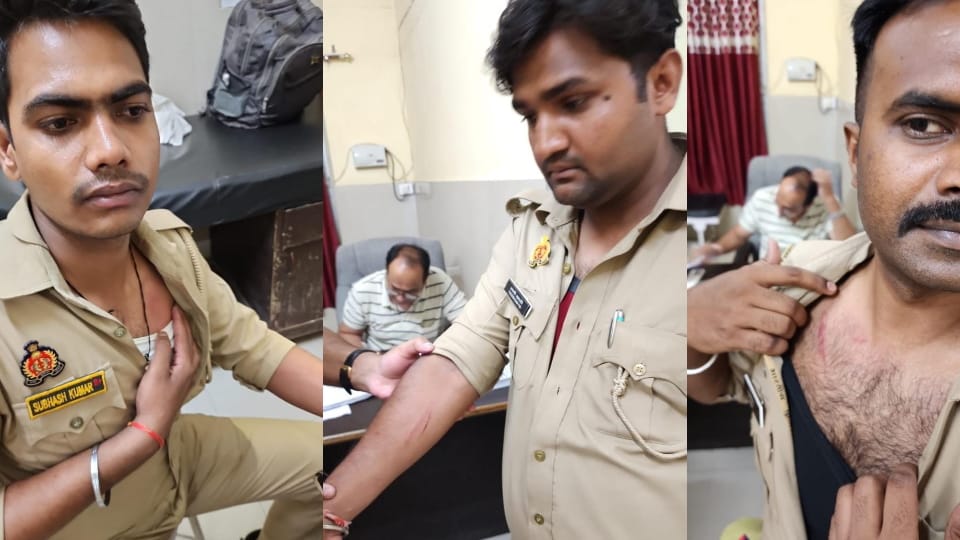 BJP workers entered police post and beat it up In Kannauj seven injured including outpost incharge