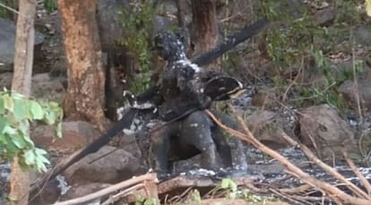 Durga idol uprooted from temple set on fire in MMA Chhattisgarh