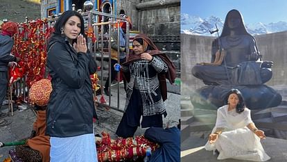 Actress Nandini Rai Visited kedarnath dham twice in a Month and doing Meditation
