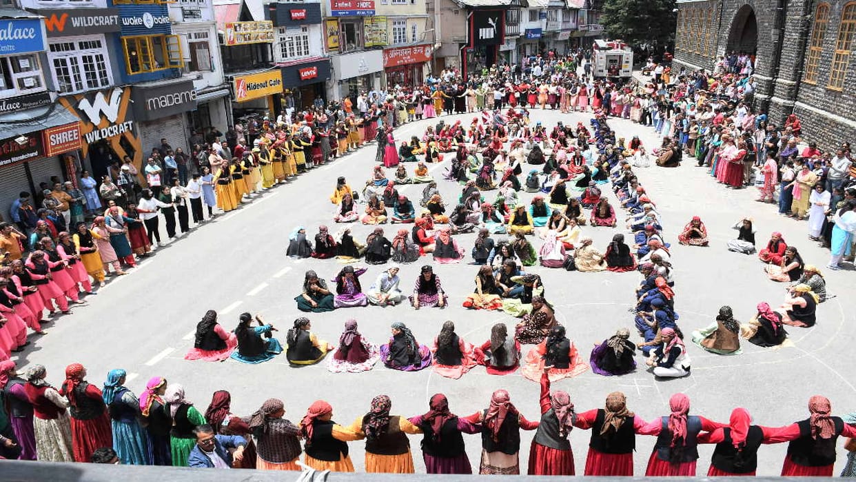 Shimla Summer Festival: Mahanati on Mallroad, Women Dancing Together, see pictures
