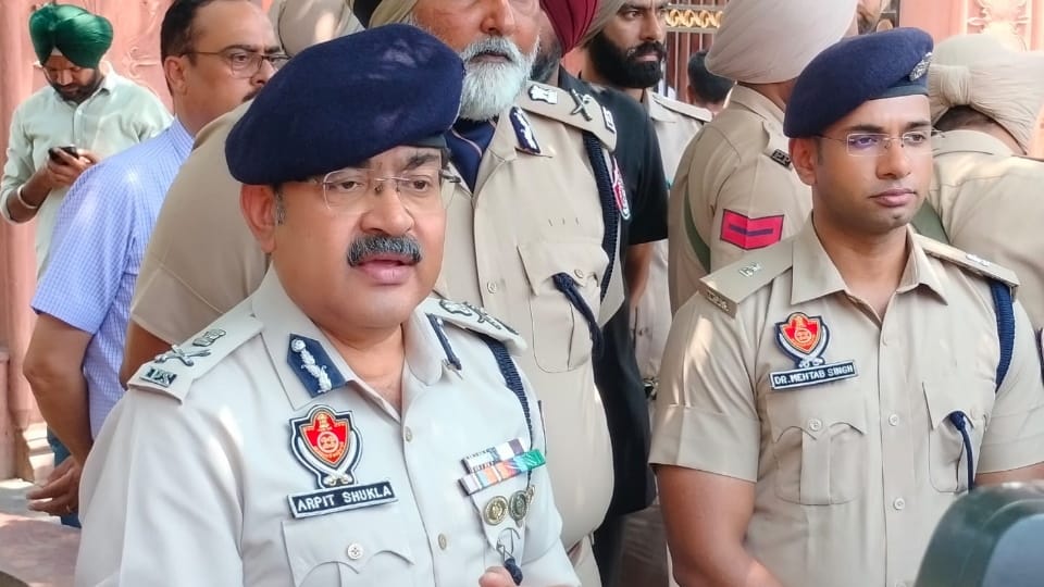 Punjab ADGP Law and Order Arpit Shukla reviewed security arrangements in Amritsar