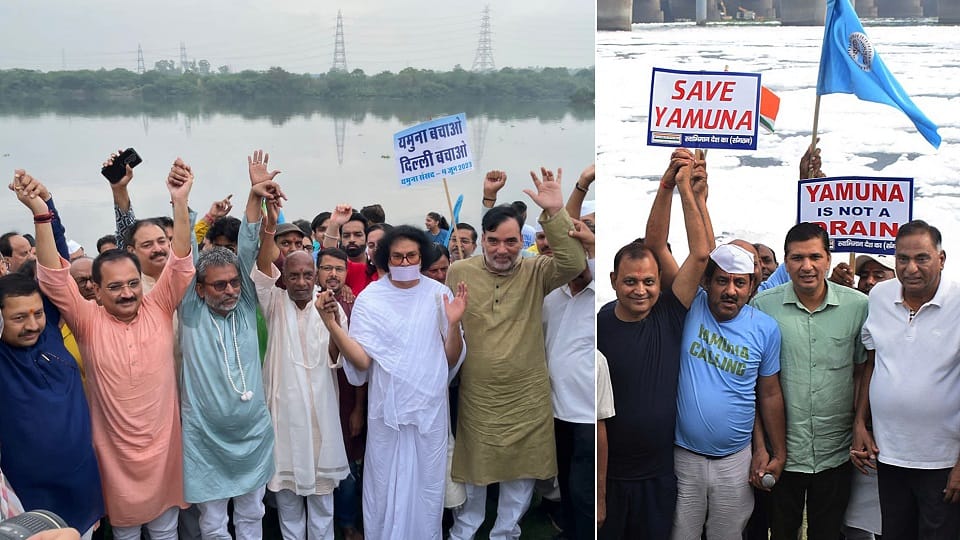 Population increased, Yamuna became polluted.