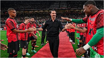 41 year old Zlatan Ibrahimovic, who scored 62 goals, retires from football, recieves guard of honor