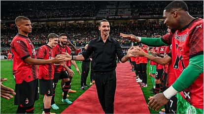 Zlatan Ibrahimovic: 62 गोल करने वाले 41 साल के इब्राहिमोविच का फुटबॉल को बाय-बाय, साथियों ने दिया गार्ड ऑफ ऑनर 41 year old Zlatan Ibrahimovic, who scored 62 goals, retires from football, recieves guard of honor